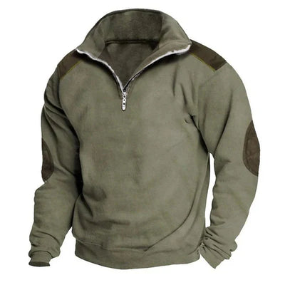 Sweater cierre medio Tino