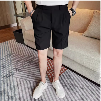 Montelli™ | Short Formal de Doble Botón – Estilo Napolitano