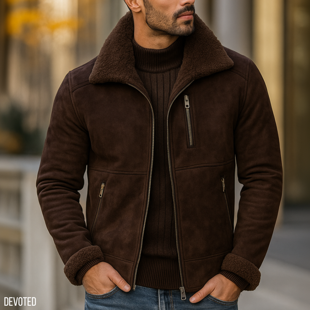 Chaqueta Gamuza y plush Sabatini