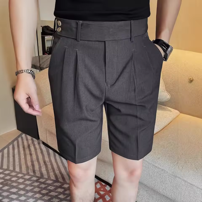 Montelli™ | Short Formal de Doble Botón – Estilo Napolitano