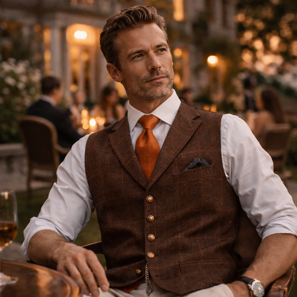 Castelmont™ | Chaleco Tweed Heritage