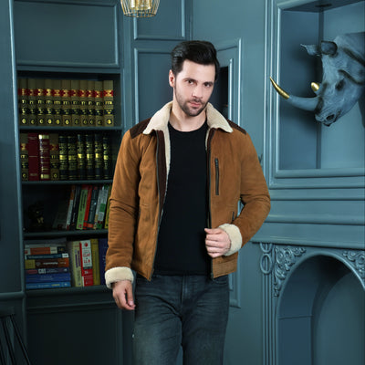 Chaqueta Gamuza y plush Sabatini