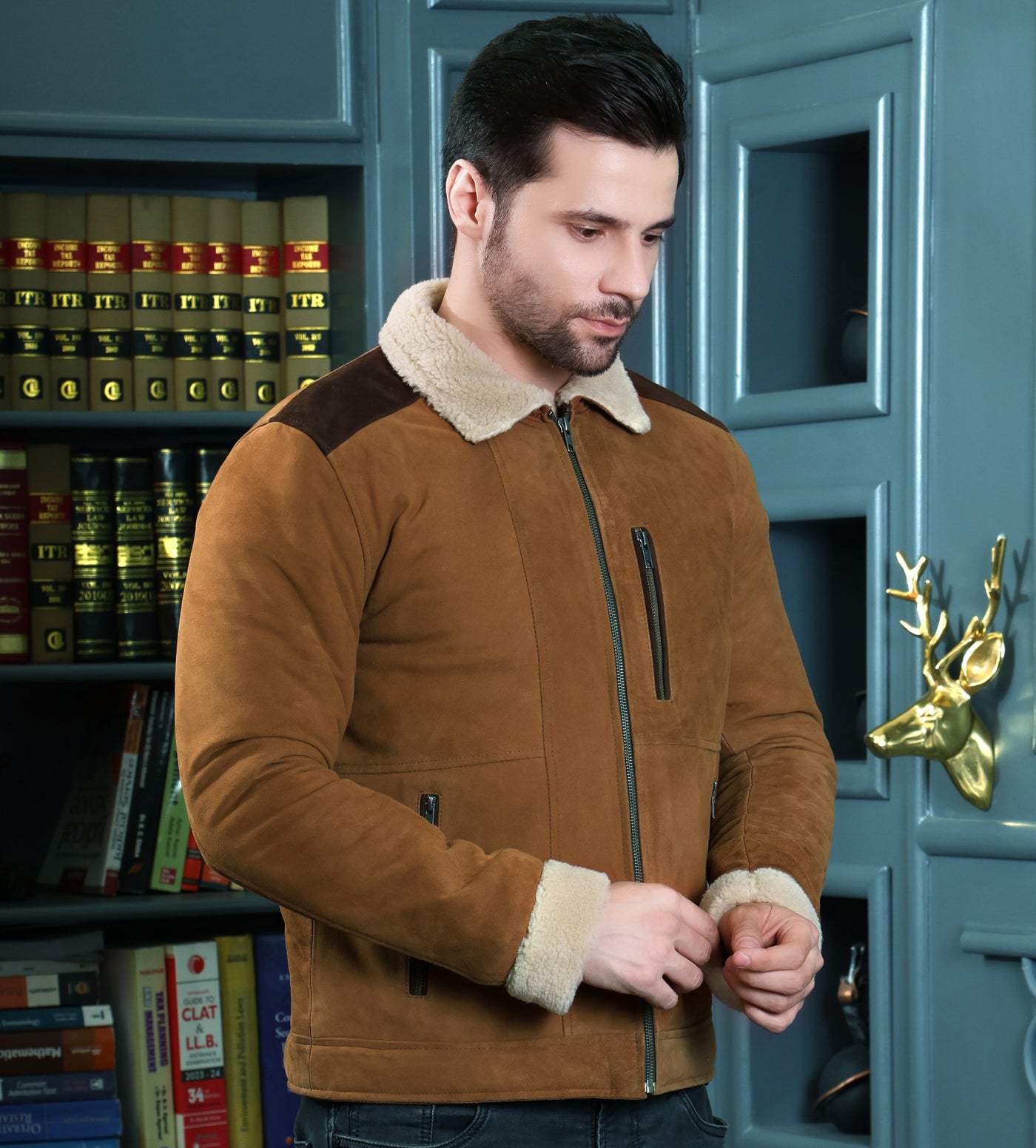 Chaqueta Gamuza y plush Sabatini
