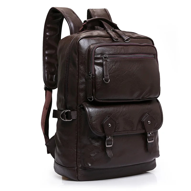 Mochila de piel sintetica para hombre