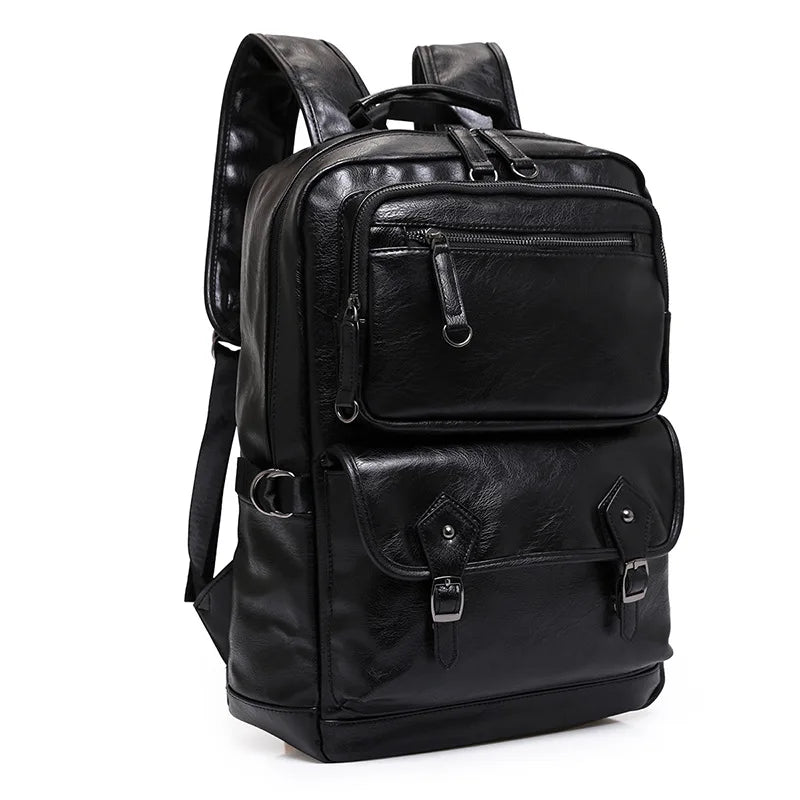 Mochila de piel sintetica para hombre