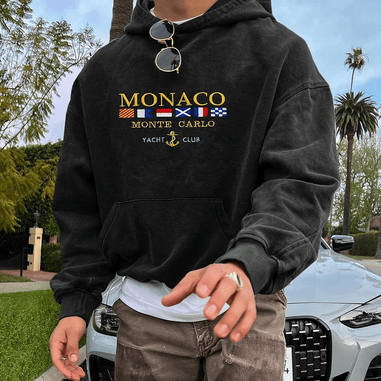 Hoodie old Cesare negro
