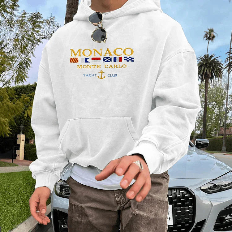 Hoodie old Cesare blanco