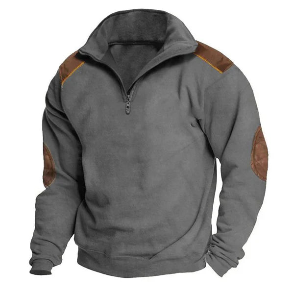 Sweater cierre medio Tino