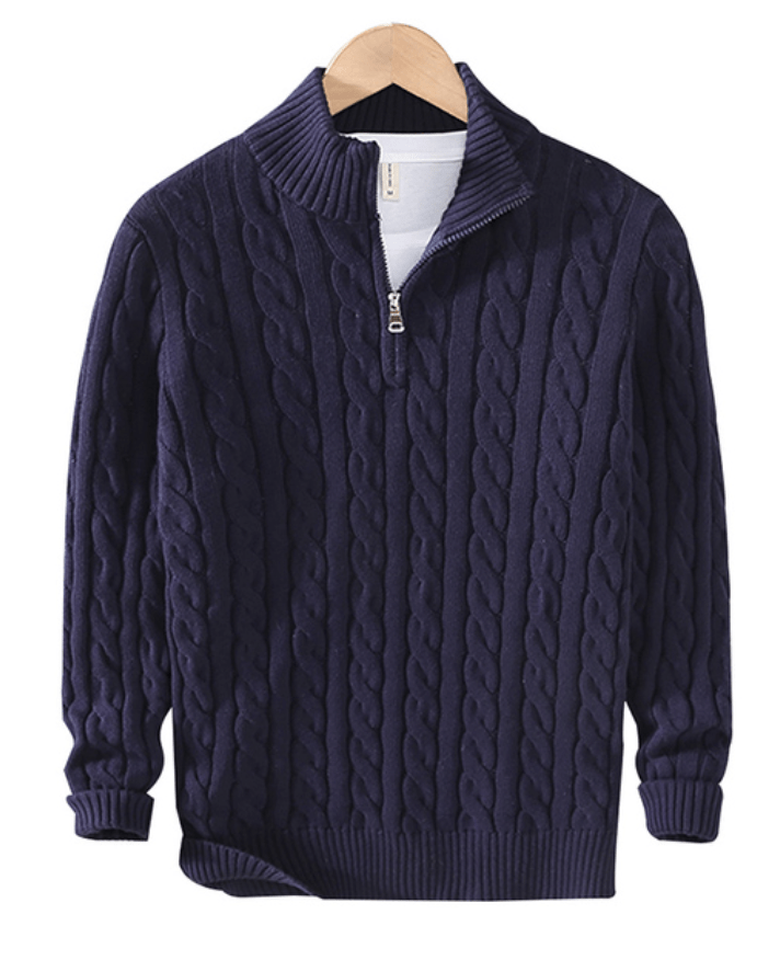 Sweater de punto con medio cierre Valentino