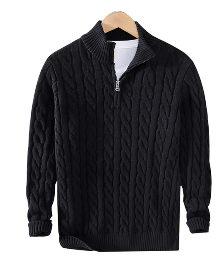 Sweater de punto con medio cierre Valentino