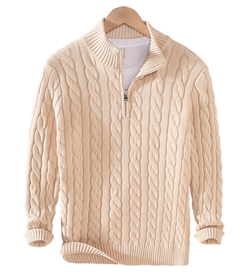 Sweater de punto con medio cierre Valentino
