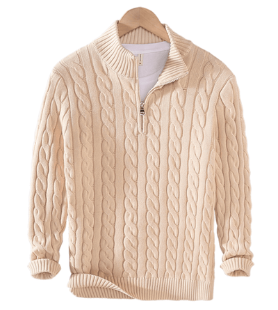 Sweater de punto con medio cierre Valentino
