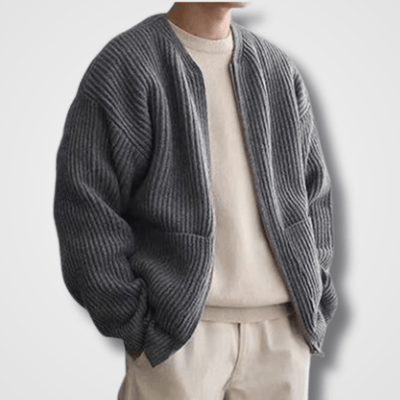 Sweater de punto con cierre Colombo