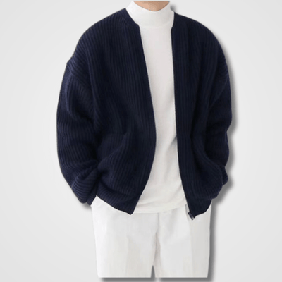 Sweater de punto con cierre Colombo