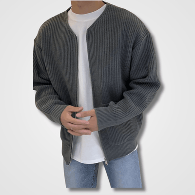 Sweater de punto con cierre Colombo