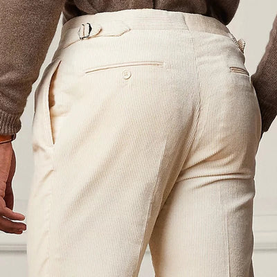 Pantalon clasico de cotele Grasso