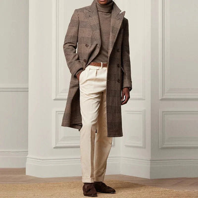 Pantalon clasico de cotele Grasso