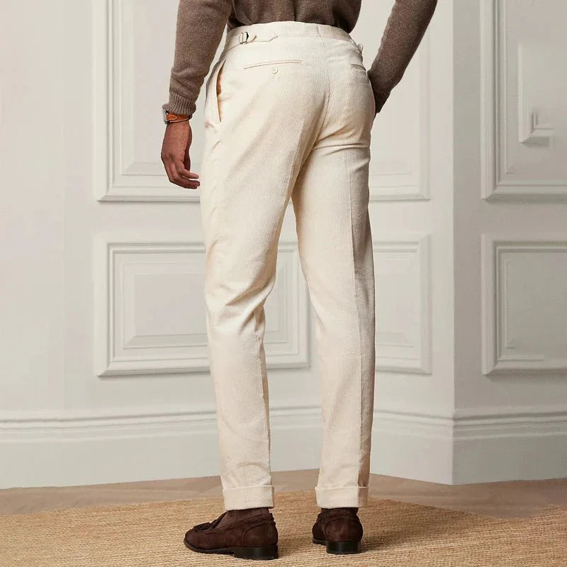 Pantalon clasico de cotele Grasso