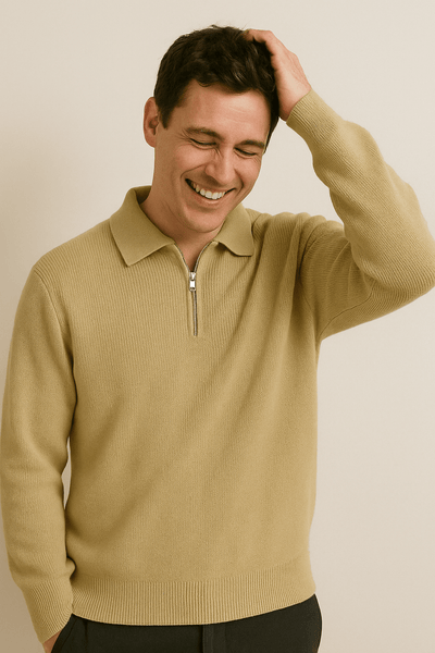 Sweater clasico medio cuello Vitale