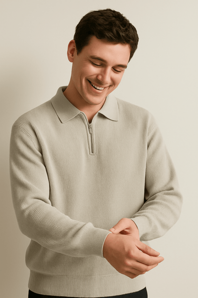 Sweater clasico medio cuello Vitale