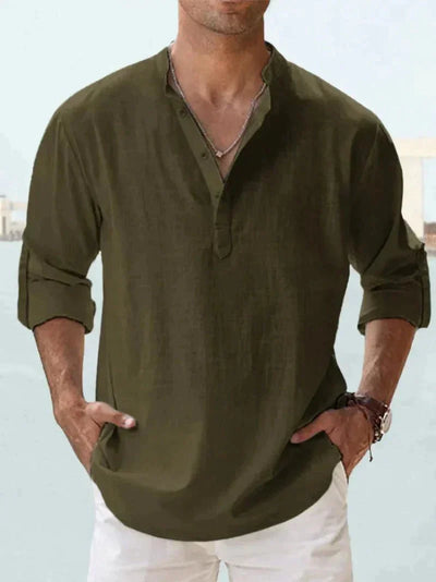 D"Amico | Camisa casual estilo  Lino