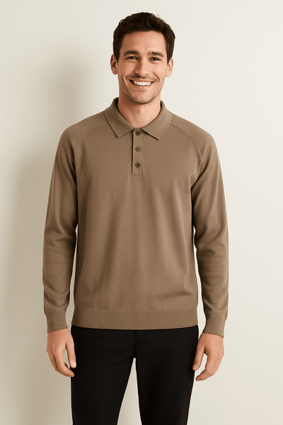 Polera polo manga larga Conte