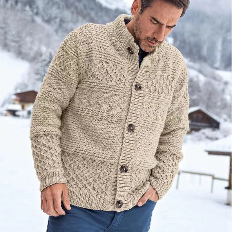 Sweater de punto con botones Gallo
